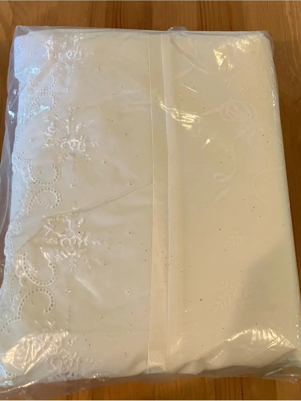 NEW Vintage Sears Percale Sheet Set - Full White 80% Polyester 20% Cotton